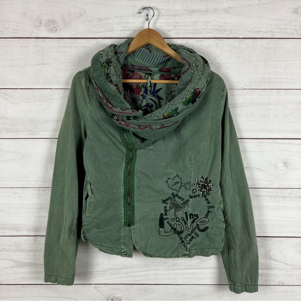 Desigual Cocoon Full Zip Jacket Fits like Small
